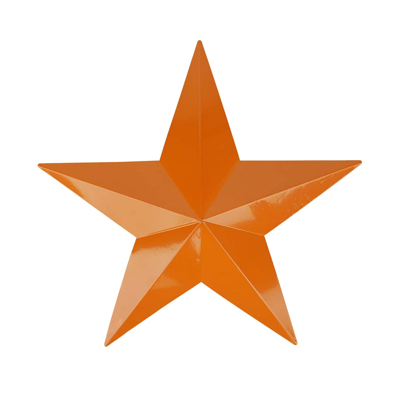 15" Burnt Orange Country Rustic Star Indoor/Outdoor Wall Decoration
